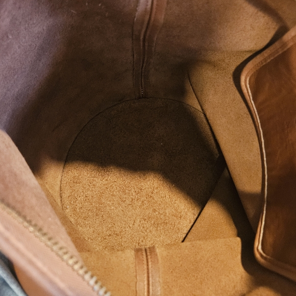 Vintage Coach Tan Leather Duffle Sac M9085 - Picture 9 of 10